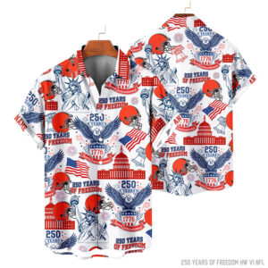Cleveland Browns | 250 Years Of Freedom America Hawaii Shirt V3