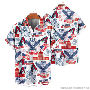 Arizona Diamondbacks | 250 Years Of Freedom America Hawaii Shirt V3