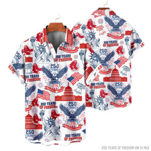 Boston Red Sox | 250 Years Of Freedom America Hawaii Shirt V3