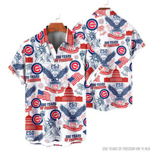 Chicago Cubs | 250 Years Of Freedom America Hawaii Shirt V3