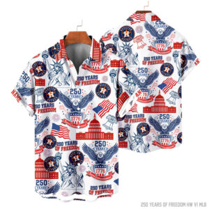 Houston Astros | 250 Years Of Freedom America Hawaii Shirt V3
