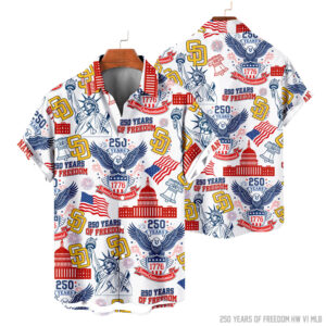 San Diego Padres | 250 Years Of Freedom America Hawaii Shirt V3