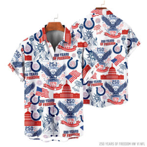 Indianapolis Colts | 250 Years Of Freedom America Hawaii Shirt V3