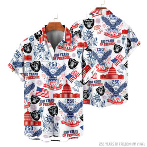 Las Vegas Raiders | 250 Years Of Freedom America Hawaii Shirt V3