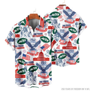 New York Jets | 250 Years Of Freedom America Hawaii Shirt V3