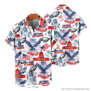 Philadelphia Eagles | 250 Years Of Freedom America Hawaii Shirt V3