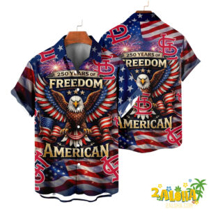 St. Louis Cardinals | America 250th Anniversary Eagles Hawaiian V5
