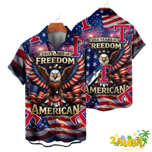 Texas Rangers | America 250th Anniversary Eagles Hawaiian V5