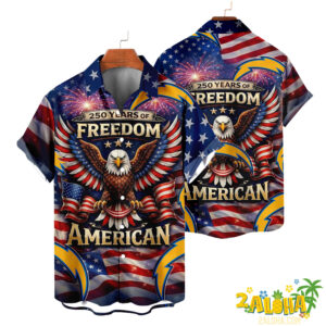 Los Angeles Chargers | America 250th Anniversary Eagles Hawaiian V5