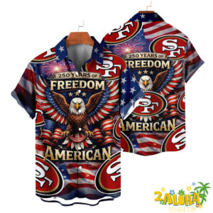 San Francisco 49ers | America 250th Anniversary Eagles Hawaiian V5
