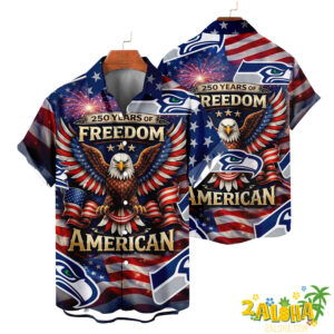 Seattle Seahawks | America 250th Anniversary Eagles Hawaiian V5