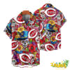 Cincinnati Reds | Cinco de Mayo Day of the Dead Mexican Skull Chest Hawaiian Shirt