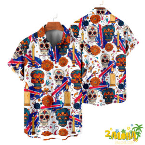 Buffalo Bills | Cinco de Mayo Day of the Dead Mexican Skull Guitar Hawaiian Shirt V2