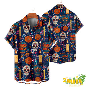 Indianapolis Colts | Cinco de Mayo Day of the Dead Mexican Skull Guitar Hawaiian Shirt V2