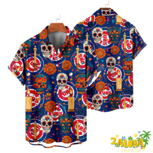 Chicago Cubs | Cinco de Mayo Day of the Dead Mexican Skull Guitar Hawaiian Shirt V2