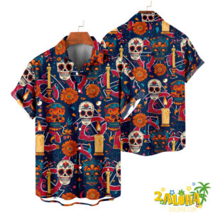 Minnesota Twins | Cinco de Mayo Day of the Dead Mexican Skull Guitar Hawaiian Shirt V2