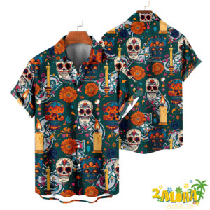 Seattle Mariners | Cinco de Mayo Day of the Dead Mexican Skull Guitar Hawaiian Shirt V2