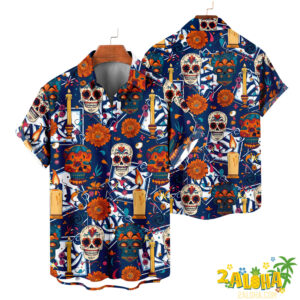 Tampa Bay Rays | Cinco de Mayo Day of the Dead Mexican Skull Guitar Hawaiian Shirt V2