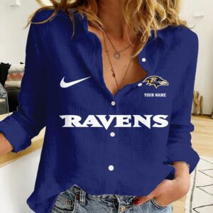 Baltimore Ravens | Women’s Tropical Custom Casual Shirt