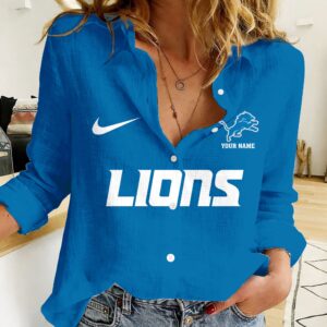 Detroit Lions | Women’s Tropical Custom Casual Shirt