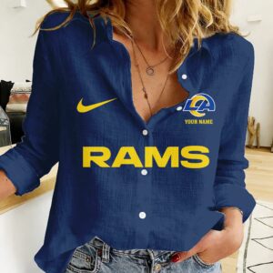 Los Angeles Rams | Women’s Tropical Custom Casual Shirt