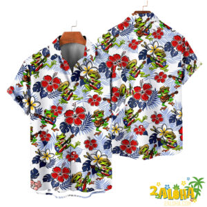 Moisture-Wicking "1776 Independence Day Declaration" American Flag Holiday Hawaiian Shirt