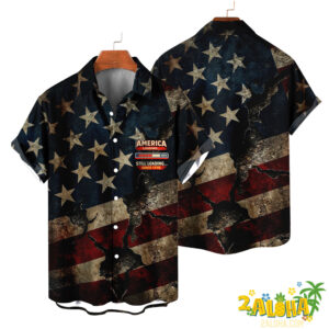 "1776 Declaration of Independence" U.S. Flag Holiday Hawaiian Shirt