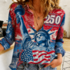 America 250th Anniversary Statue of Liberty Women’s Casual Shirt