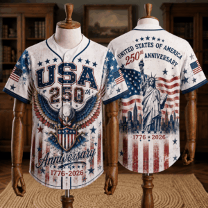 Patriotic Statue of Liberty 1776–2026 - USA 250th Anniversary Baseball Jersey Unisex Shirt